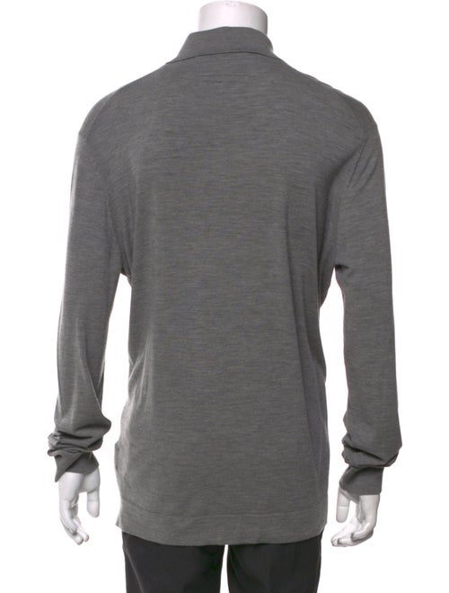 Zegna Wool Crew Neck Polo Shirt