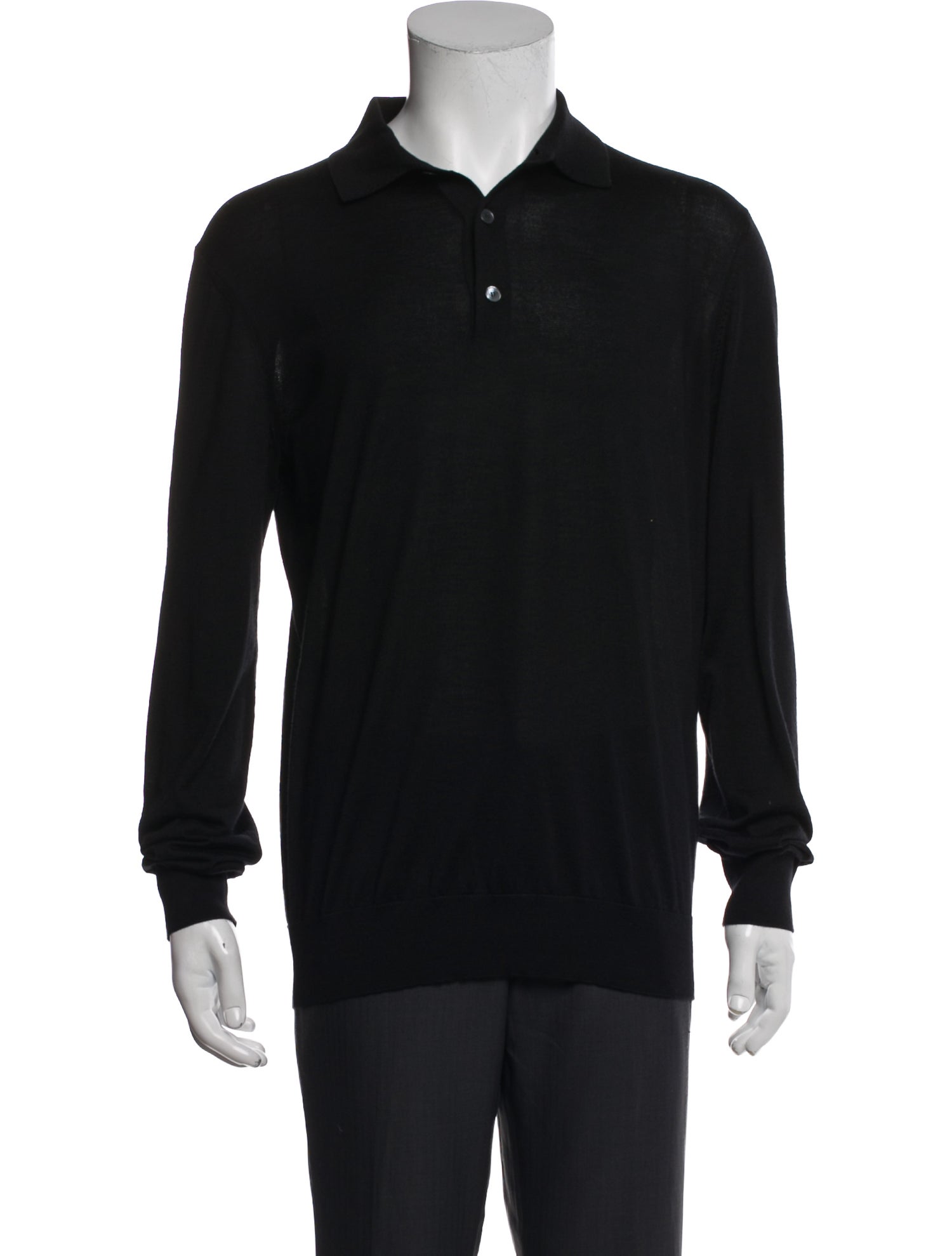 Zegna Cashmere Collar Polo Shirt w/ Tags