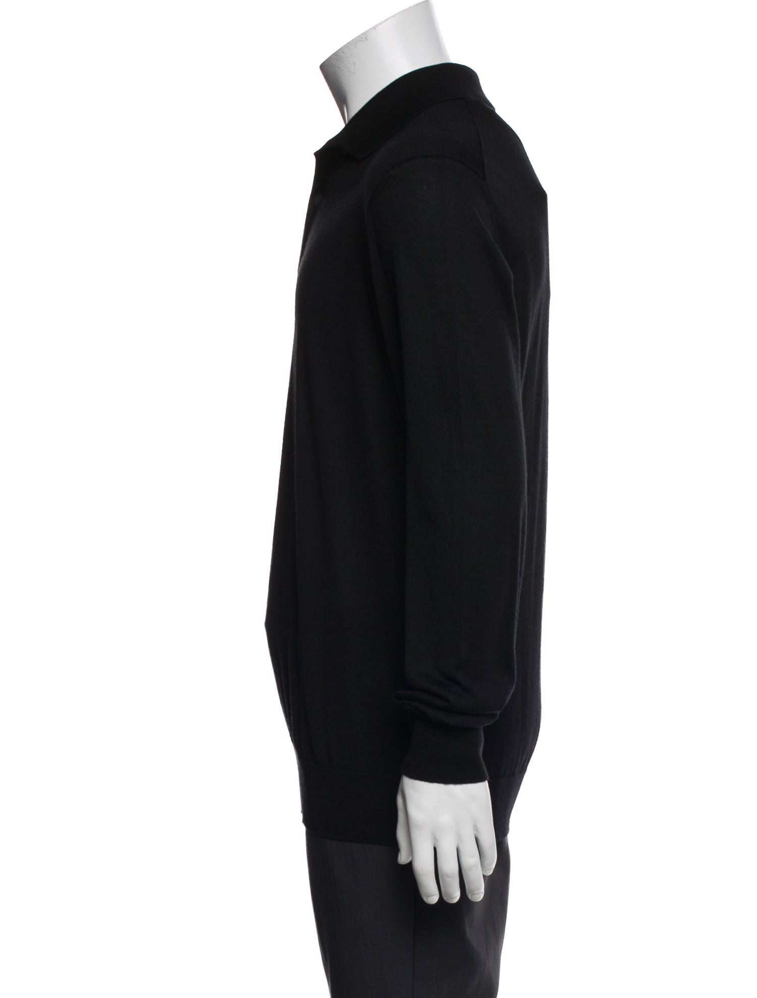 Zegna Cashmere Collar Polo Shirt w/ Tags