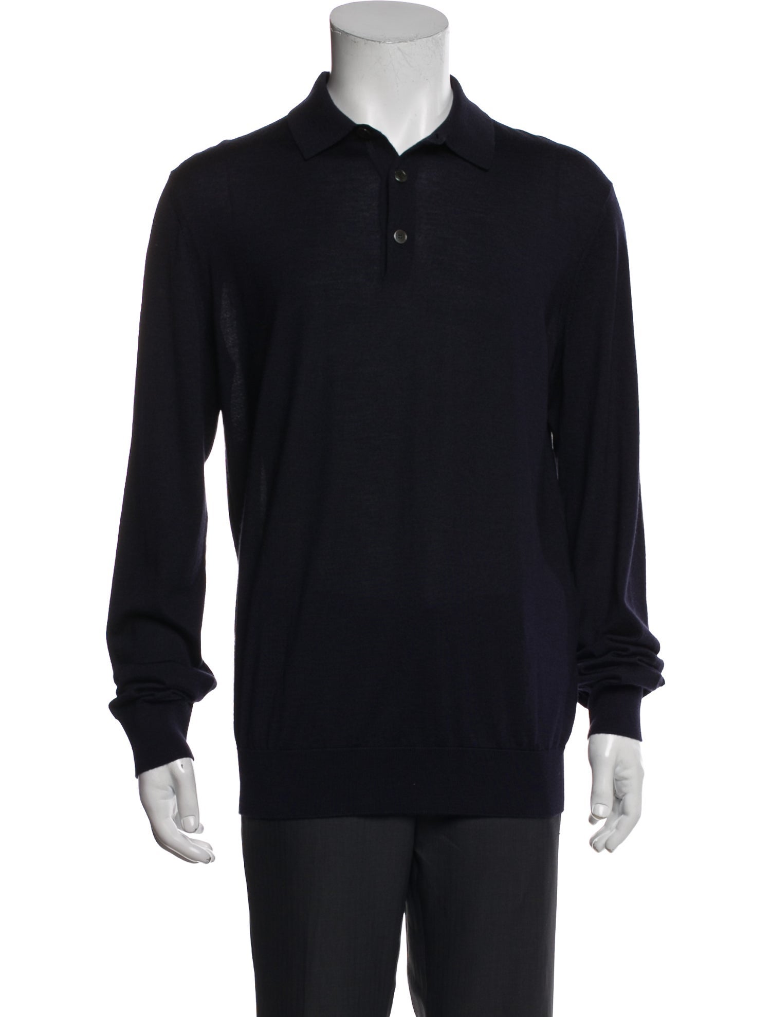 Zegna Cashmere Collar Polo Shirt w/ Tags