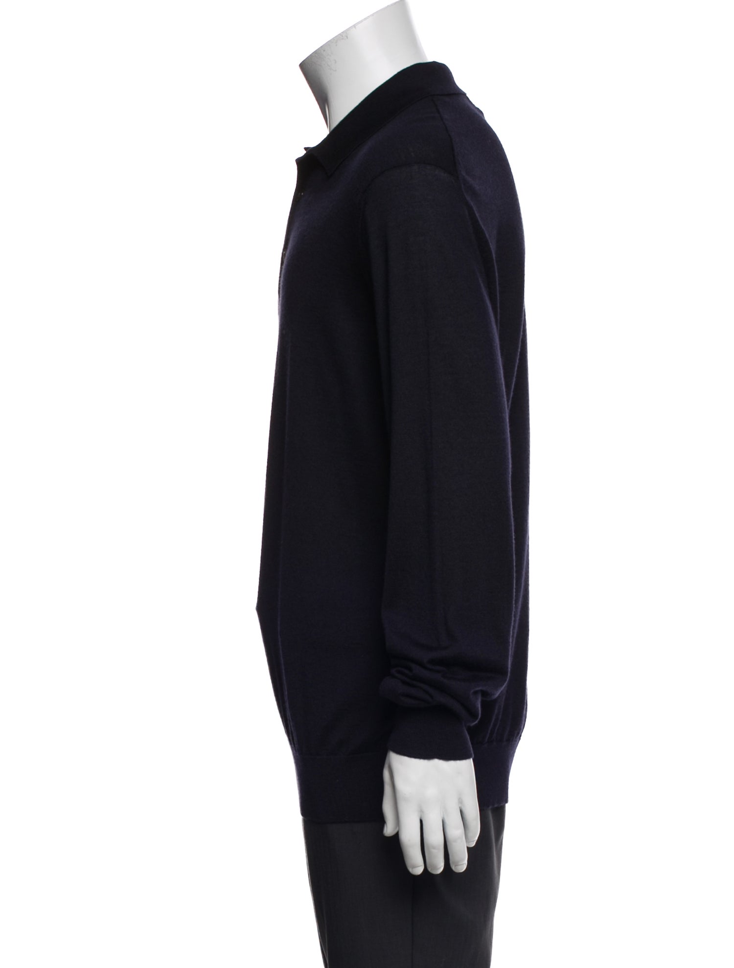 Zegna Cashmere Collar Polo Shirt w/ Tags