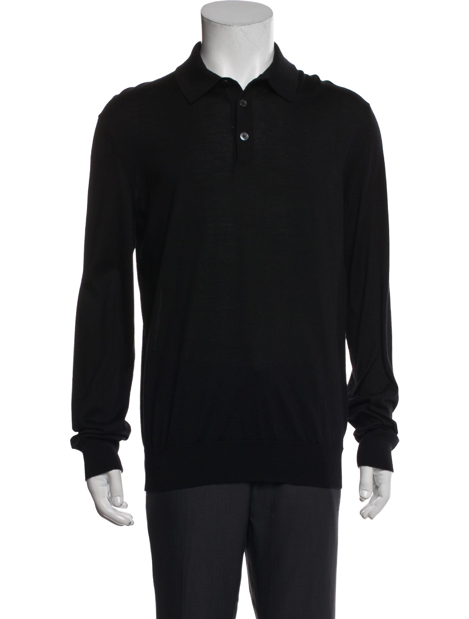 Zegna Cashmere Collar Polo Shirt w/ Tags