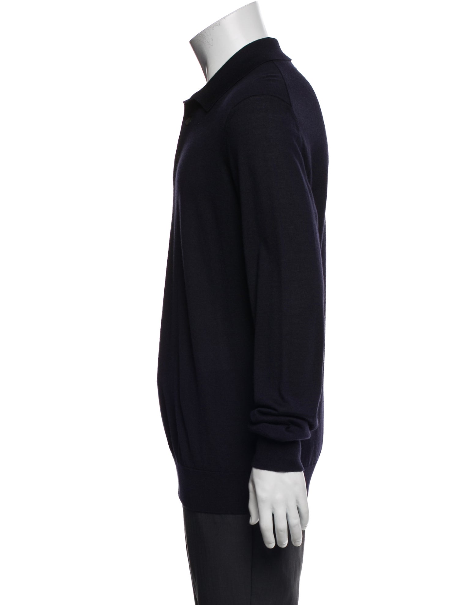 Zegna Cashmere Collar Polo Shirt w/ Tags