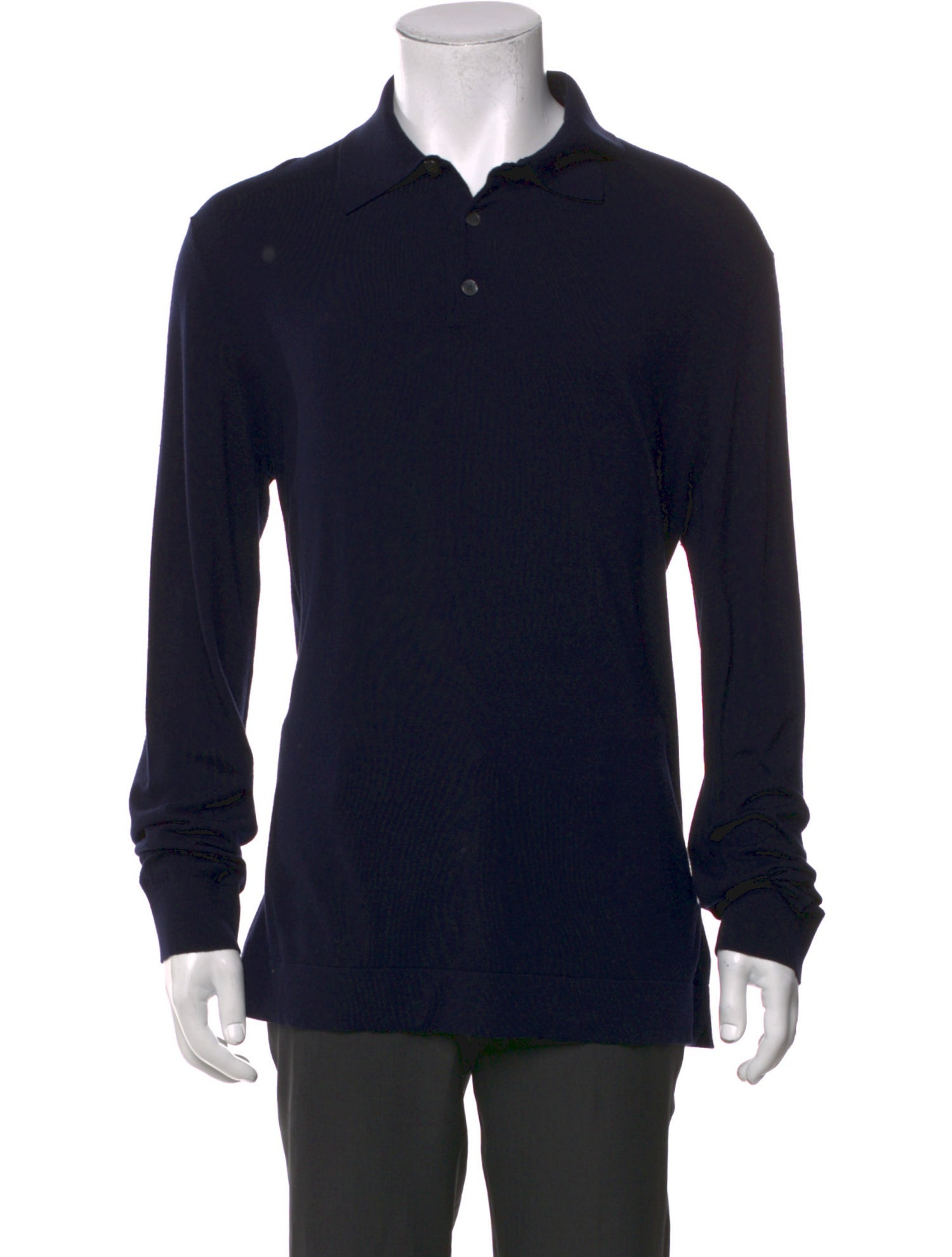 Zegna Wool Crew Neck Polo Shirt
