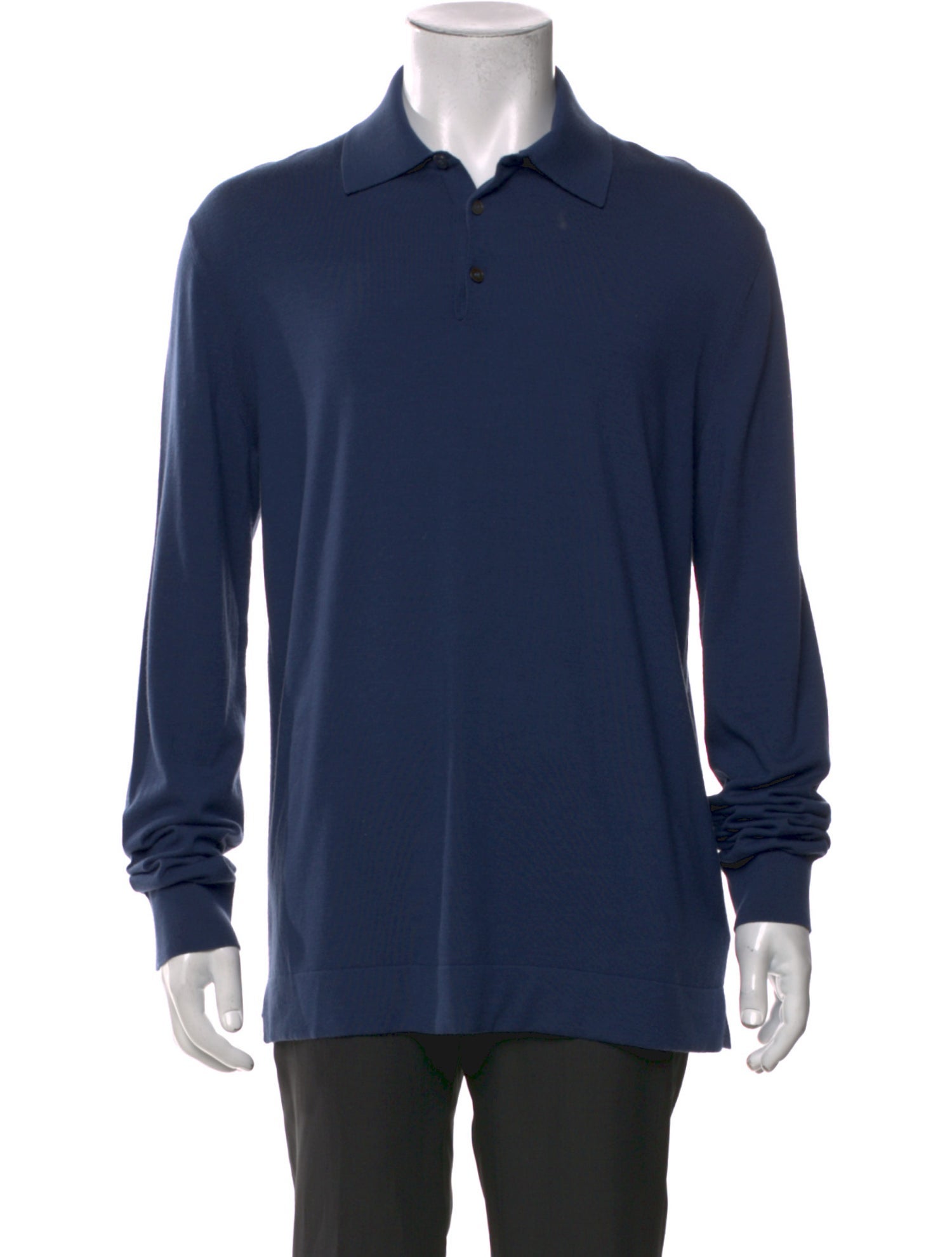 Zegna Wool Crew Neck Polo Shirt