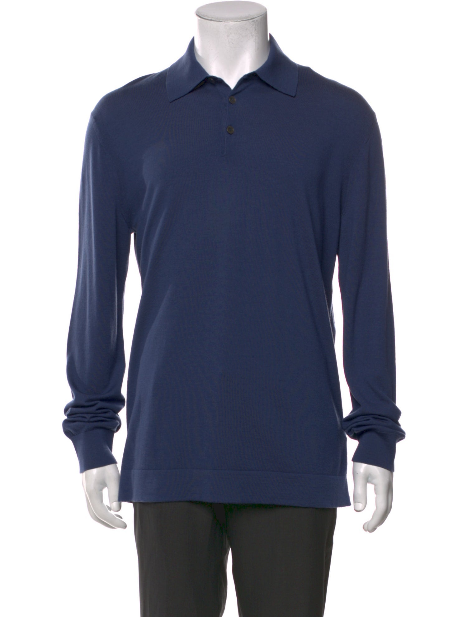 Zegna Wool Collar Polo Shirt w/ Tags