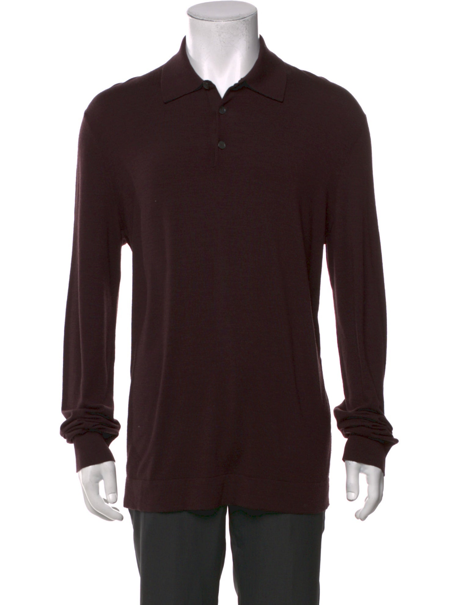 Zegna Wool Collar Polo Shirt
