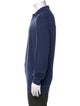 Zegna Wool Crew Neck Polo Sweater