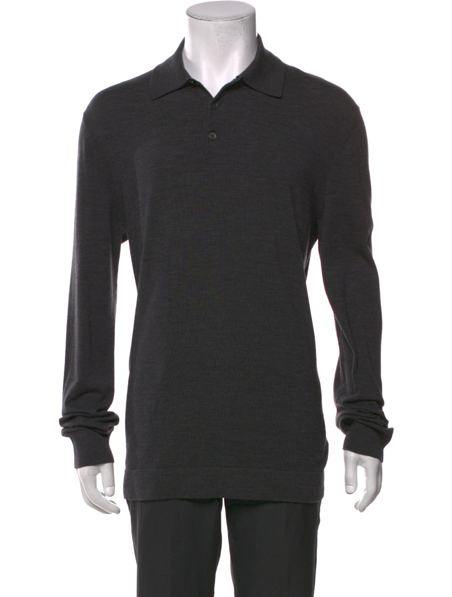 Zegna Wool V-Neck Polo Shirt