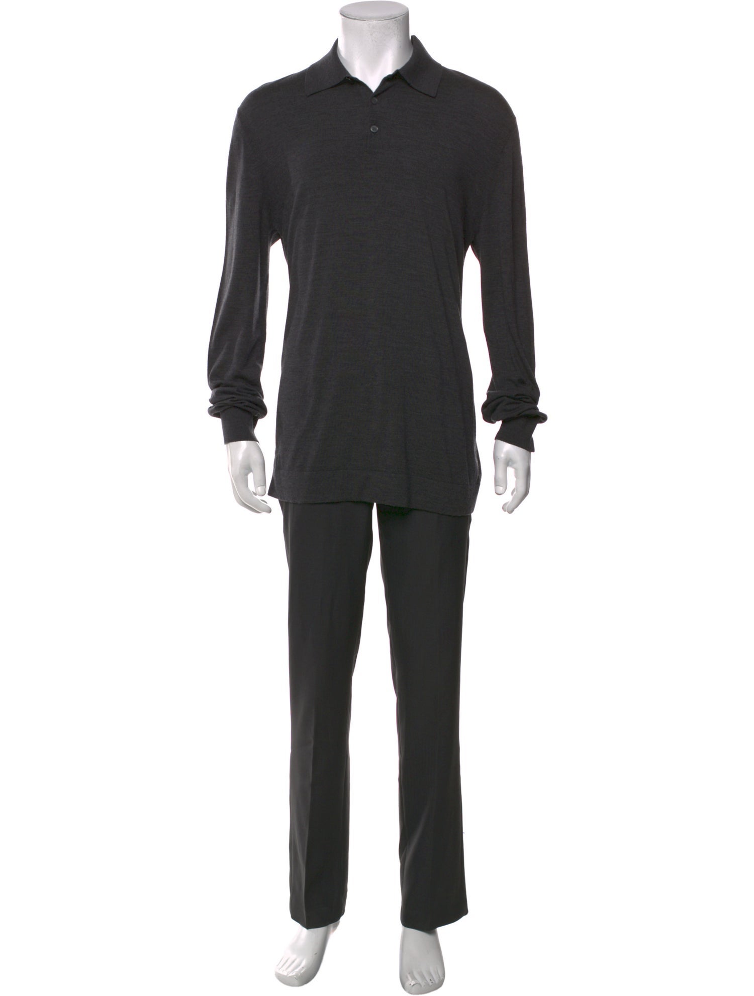Zegna Wool Collar Polo Shirt