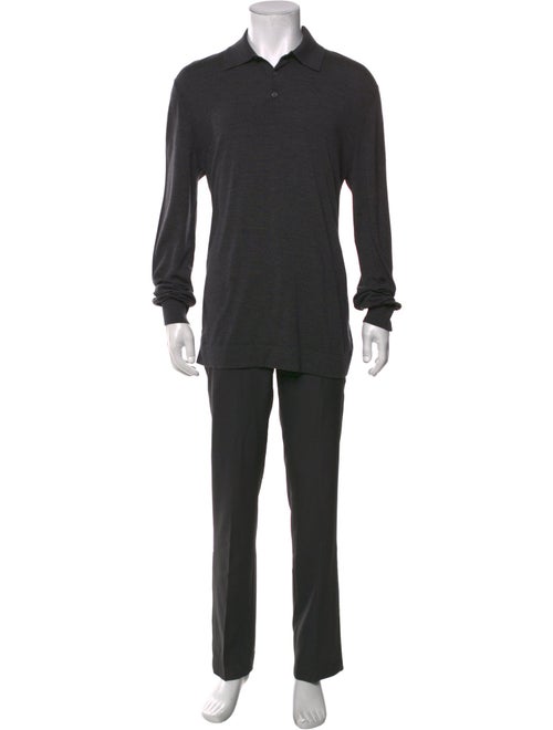 Zegna Wool Collar Polo Shirt