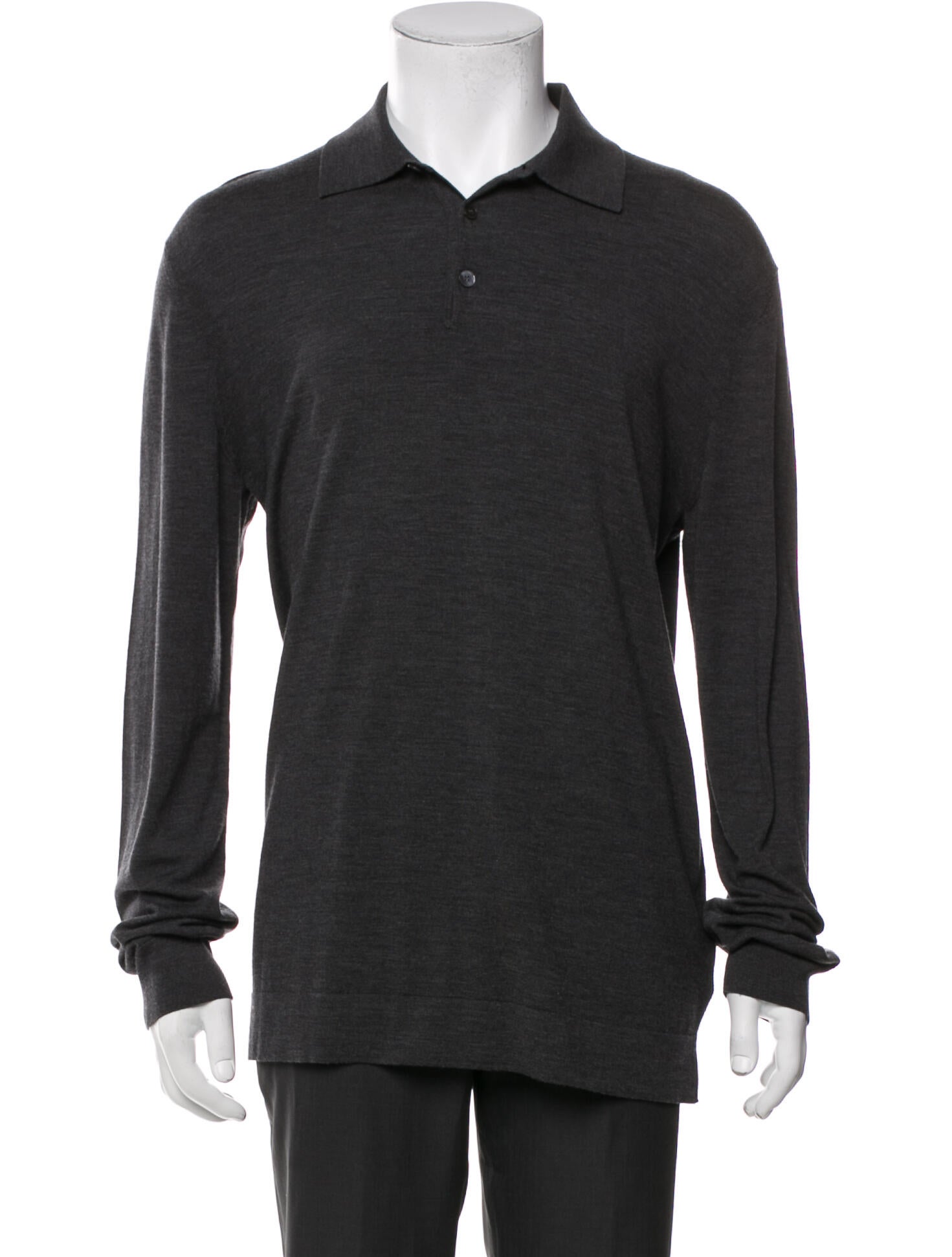 Zegna Wool Collar Polo Shirt w/ Tags