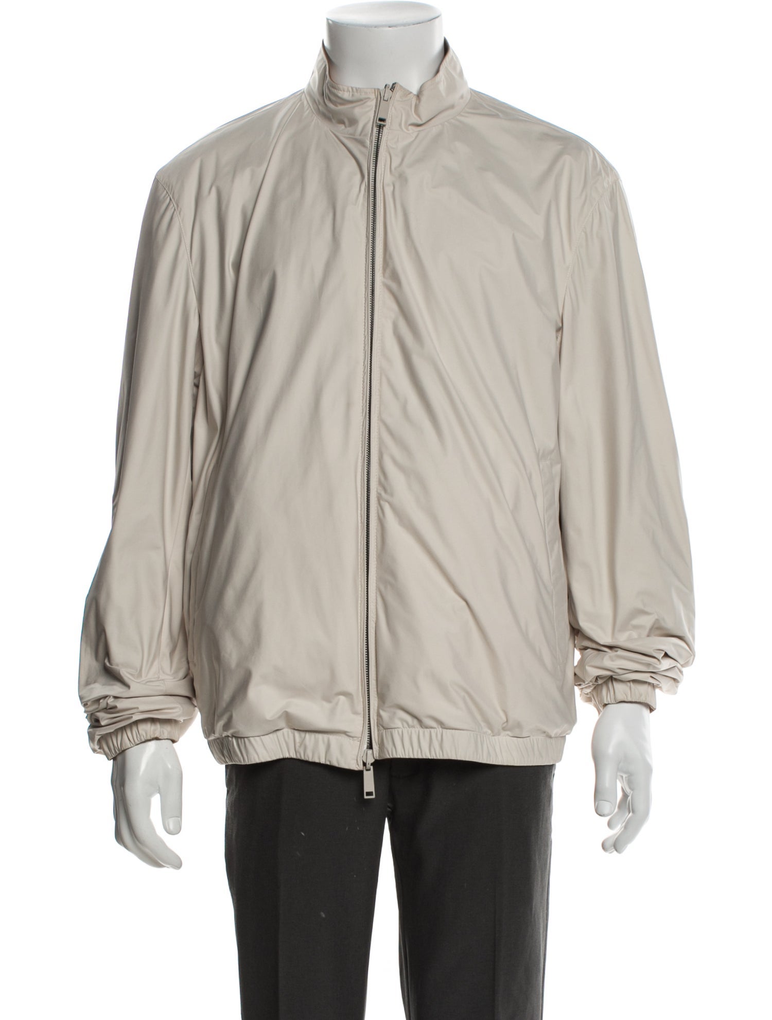 Zegna Calf Leather Windbreaker