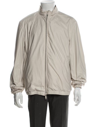 Zegna Calf Leather Windbreaker