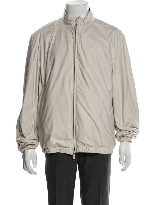 Zegna Calf Leather Windbreaker