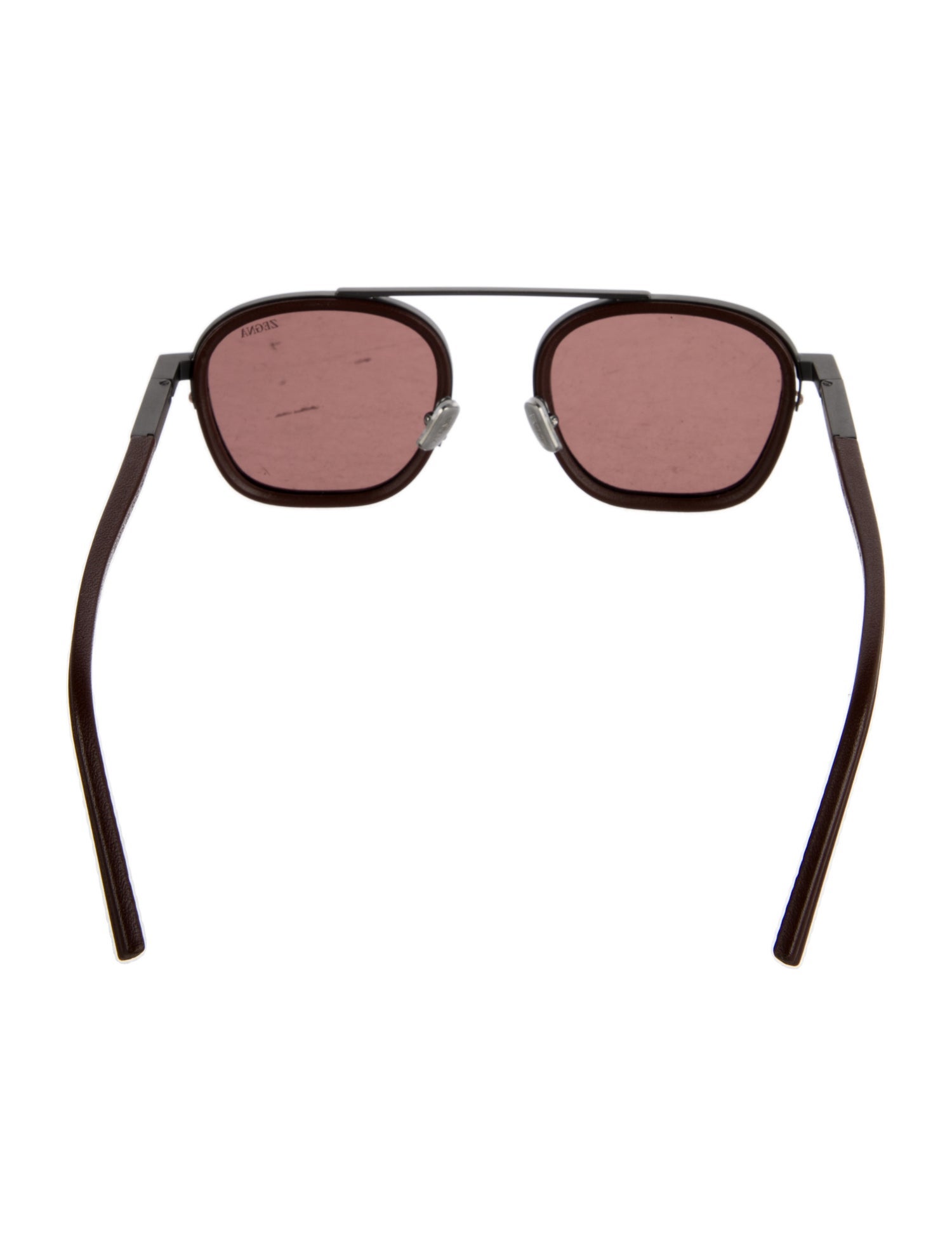 Zegna Square Tinted Sunglasses