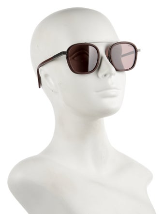 Zegna Square Tinted Sunglasses