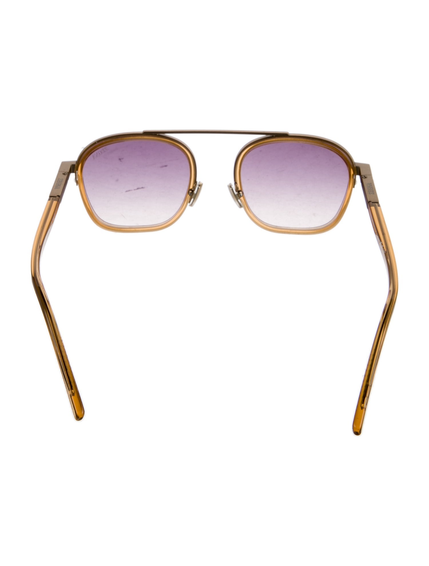 Zegna Square Tinted Sunglasses