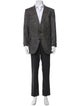 Zegna Wool Houndstooth Print Blazer