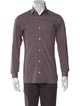 Zegna Polka Dot Print Long Sleeve Dress Shirt