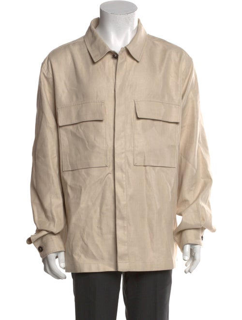 Zegna Linen Long Sleeve Dress Shirt