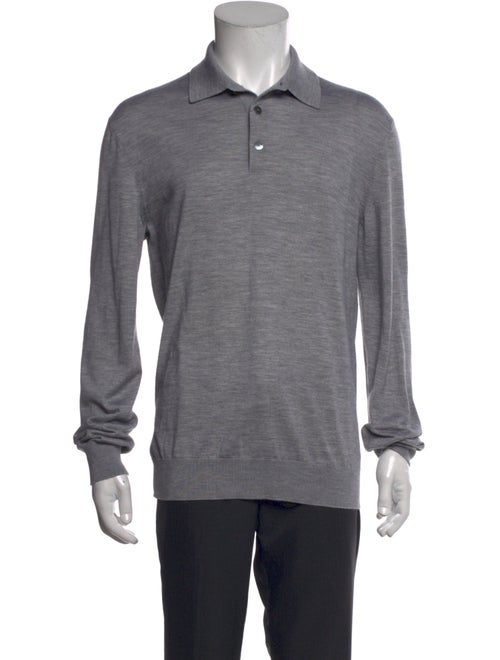 Zegna Cashmere Collar Polo Shirt