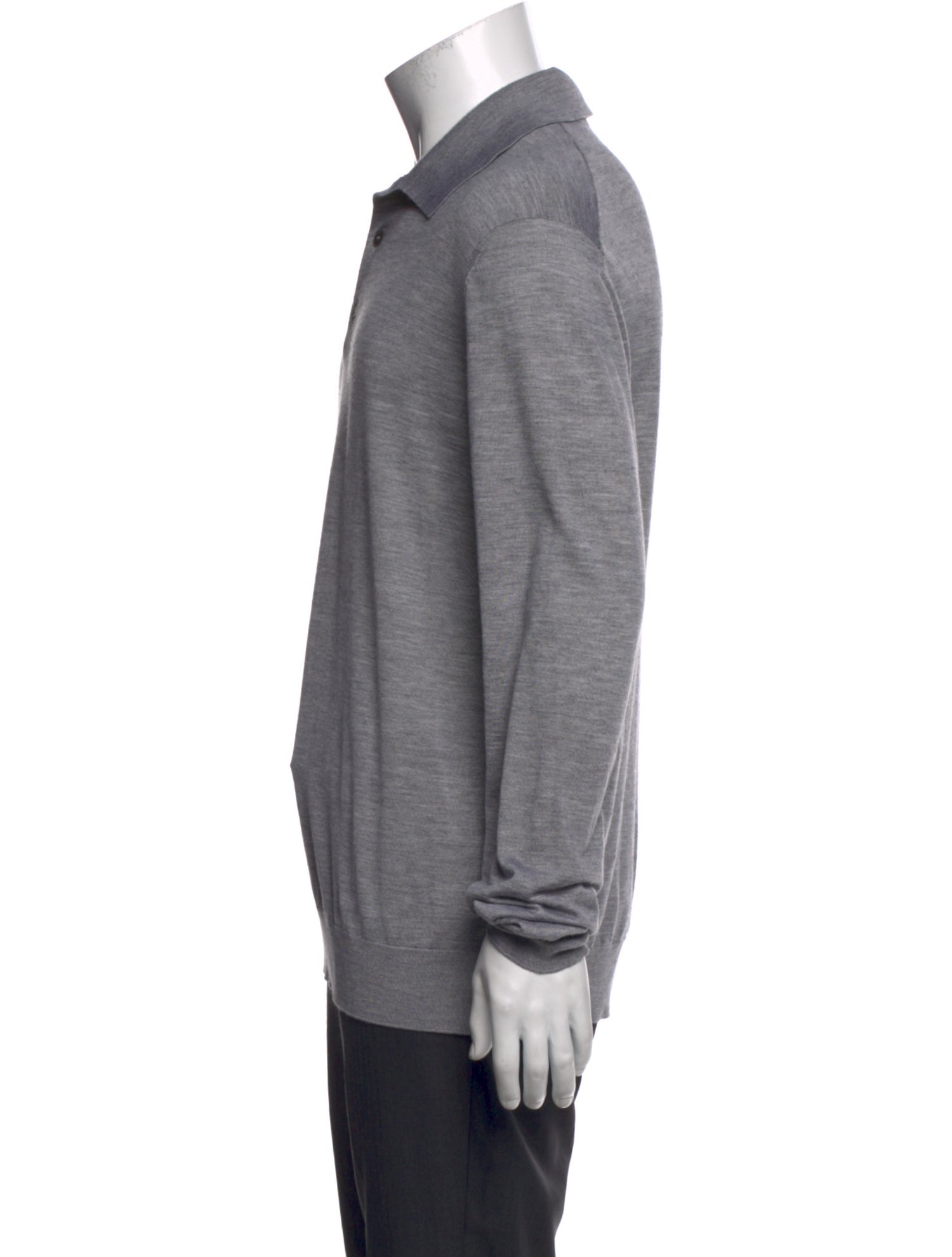 Zegna Cashmere Collar Polo Shirt