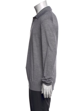 Zegna Cashmere Collar Polo Shirt