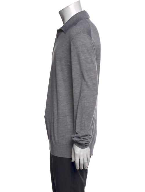 Zegna Cashmere Collar Polo Shirt