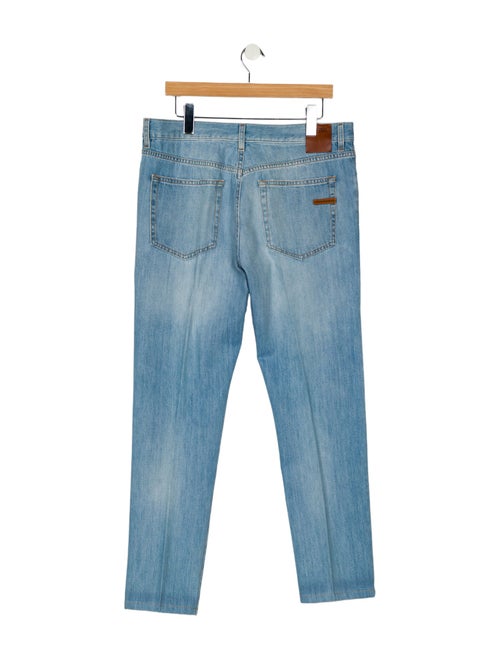Zegna High-Rise Wide Leg Jeans