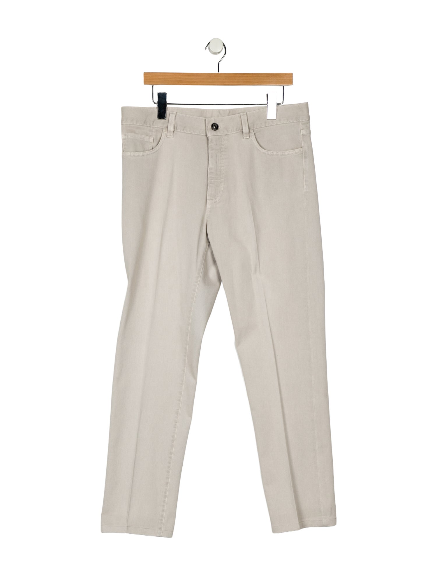 Zegna High-Rise Straight Leg Jeans