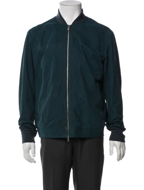 Zegna Calf Leather Bomber Jacket