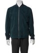 Zegna Calf Leather Bomber Jacket