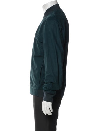 Zegna Calf Leather Bomber Jacket