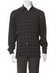 Ermenegildo Zegna Plaid Print Long Sleeve Dress Shirt