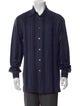 Zegna Striped Long Sleeve Dress Shirt