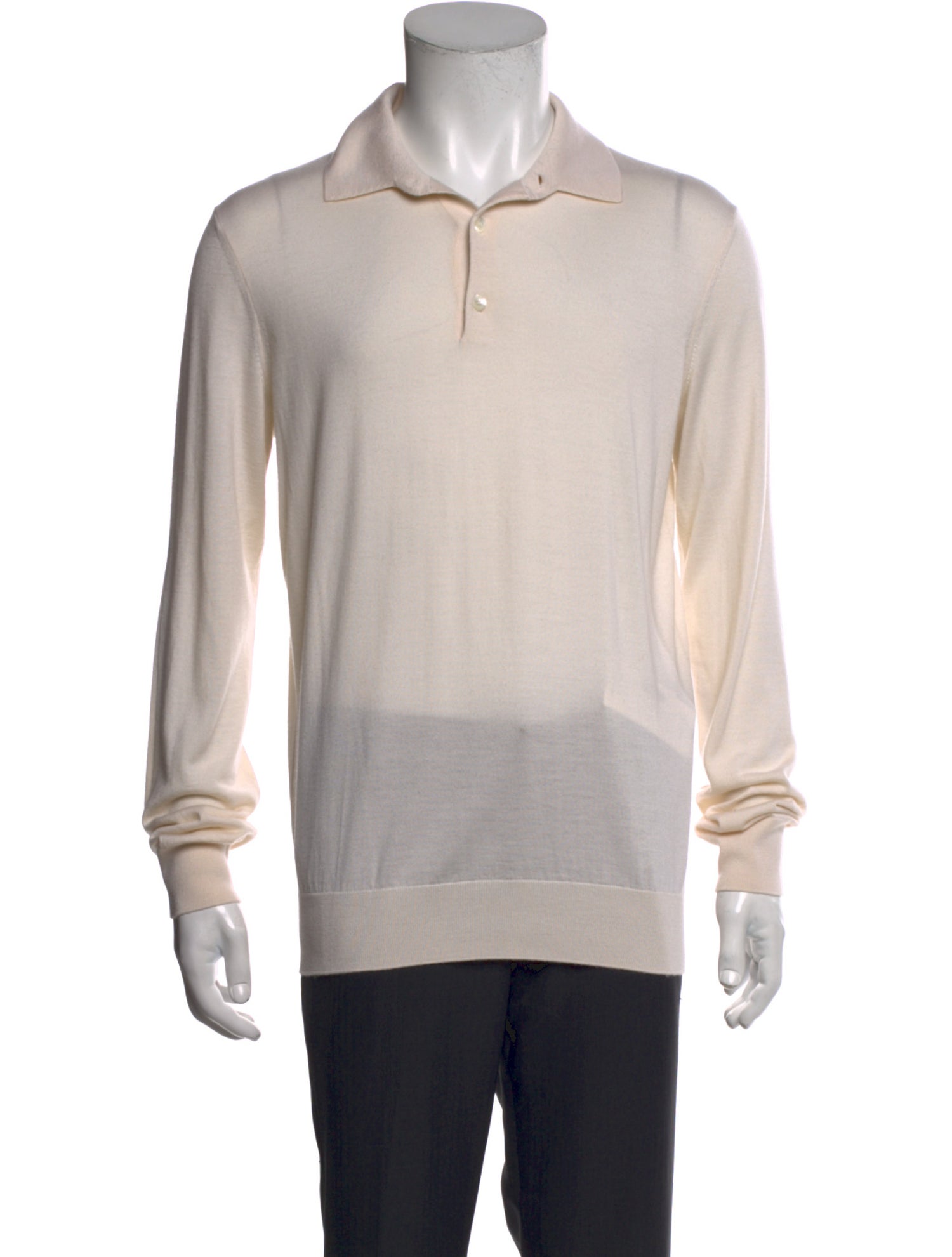 Zegna Cashmere Collar Polo Sweater