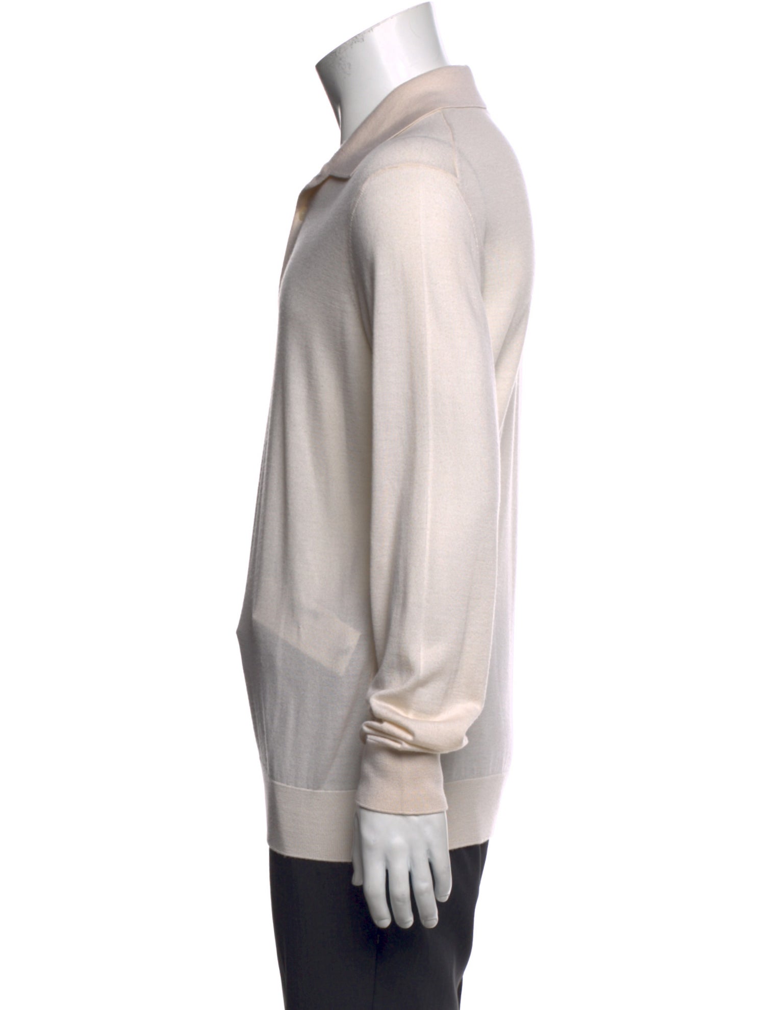 Zegna Cashmere Collar Polo Sweater