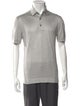 Zegna Silk V-Neck Polo Shirt