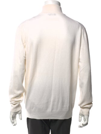 Zegna Cashmere Mock Neck Polo Sweater