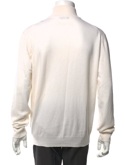 Zegna Cashmere Mock Neck Polo Sweater