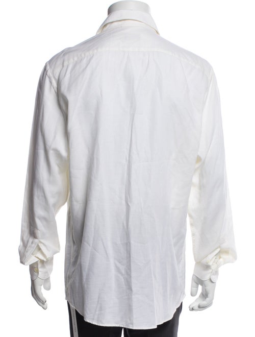 Zegna Calf Leather Long Sleeve Dress Shirt