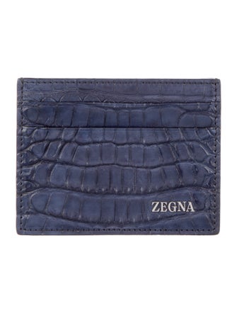 Zegna Alligator Card Holder