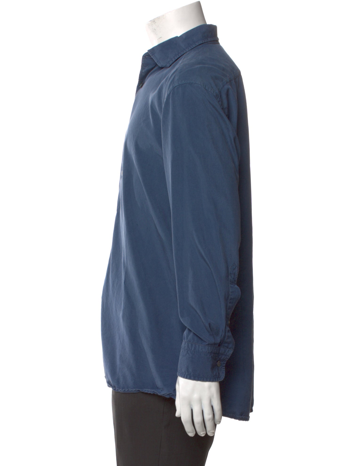 Zegna Silk Long Sleeve Dress Shirt