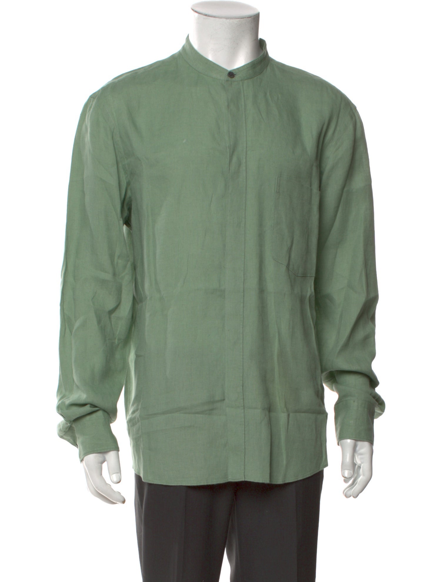 Zegna Linen Long Sleeve Dress Shirt