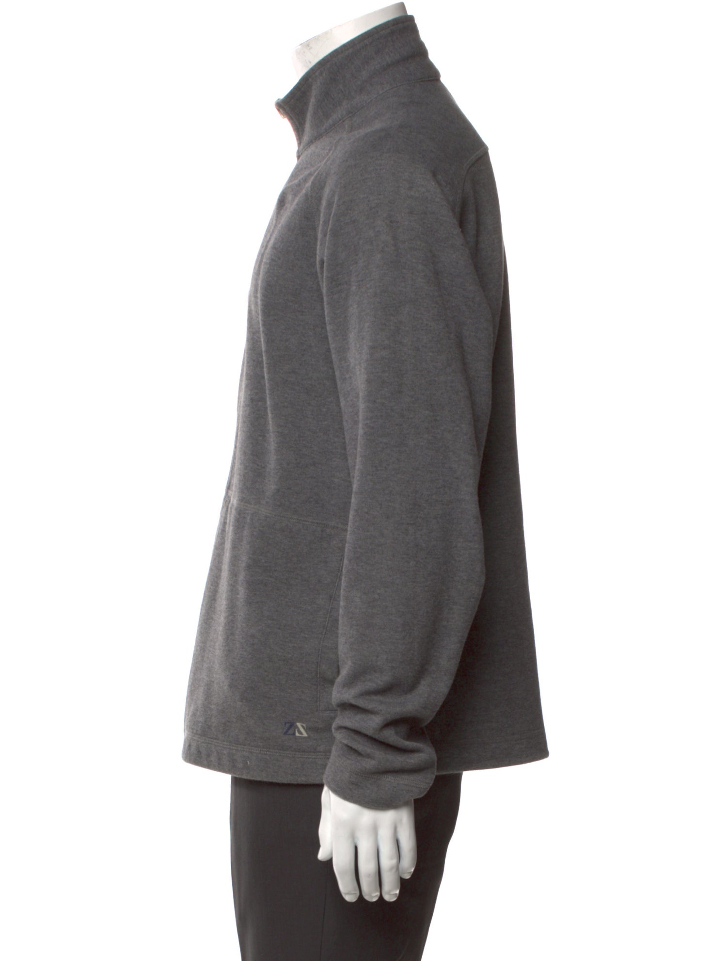 Zegna Mock Neck Long Sleeve Cardigan