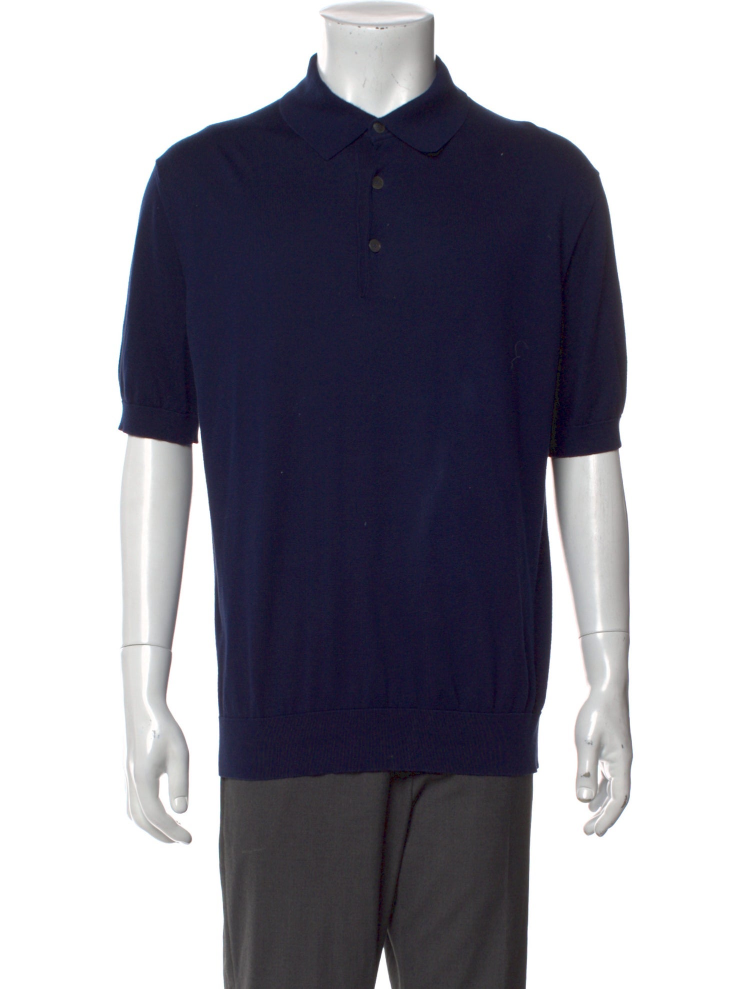 Zegna Collar Short Sleeve Polo Shirt