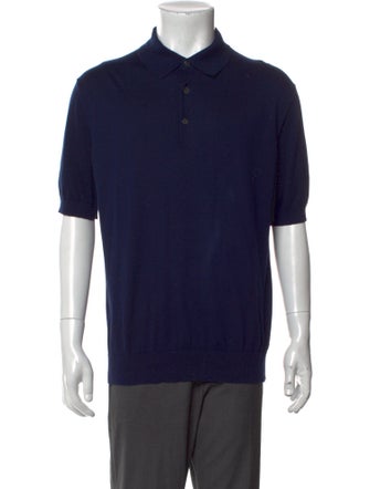 Zegna Collar Short Sleeve Polo Shirt