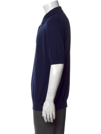 Zegna Collar Short Sleeve Polo Shirt