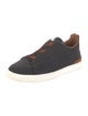 Zegna Wool Colorblock Pattern Sneakers